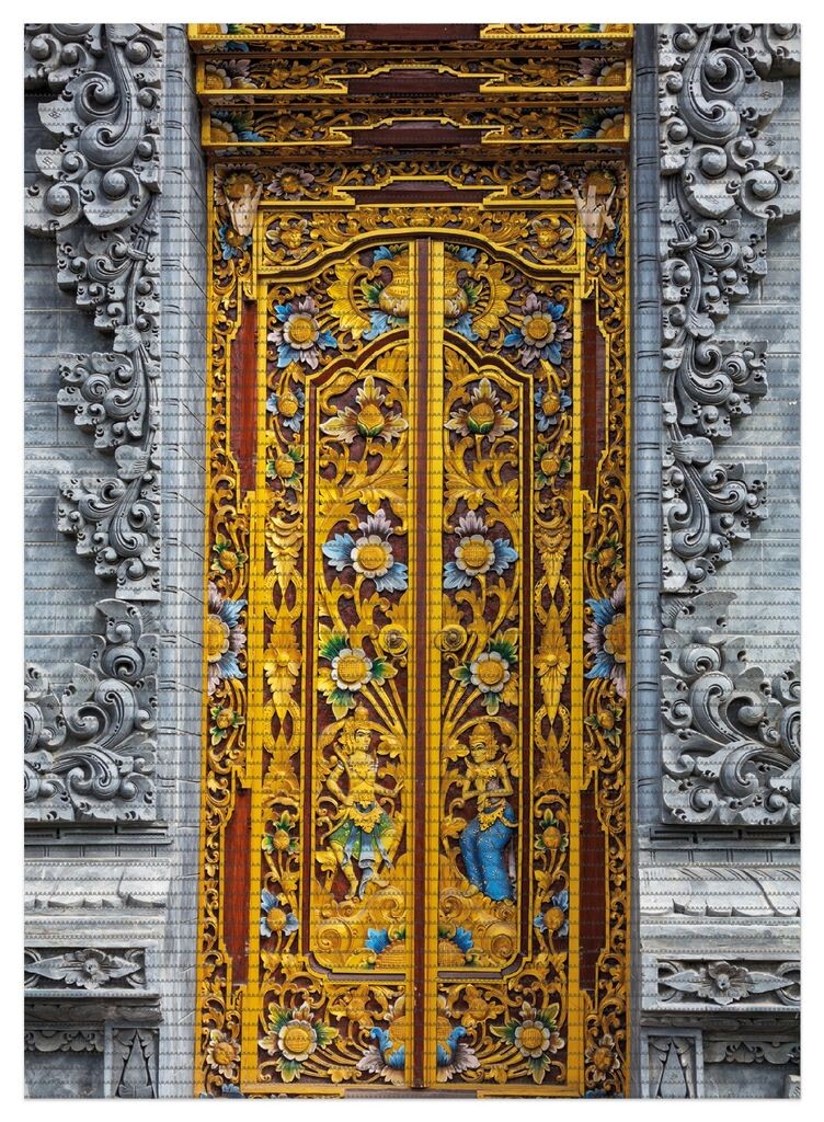 Коврик для душа Wallario, нескользящий коврик, коврик для ванной, коврик для двери, красочная дверь буддийского храма, размер примерно 90 х 65 см, коричневый
Коврик для душа Wallario, нескользящий коврик, коврик для ванной, коврик для двери, красочная дверь буддийского храма, размер примерно 90 х 65 см, коричневый