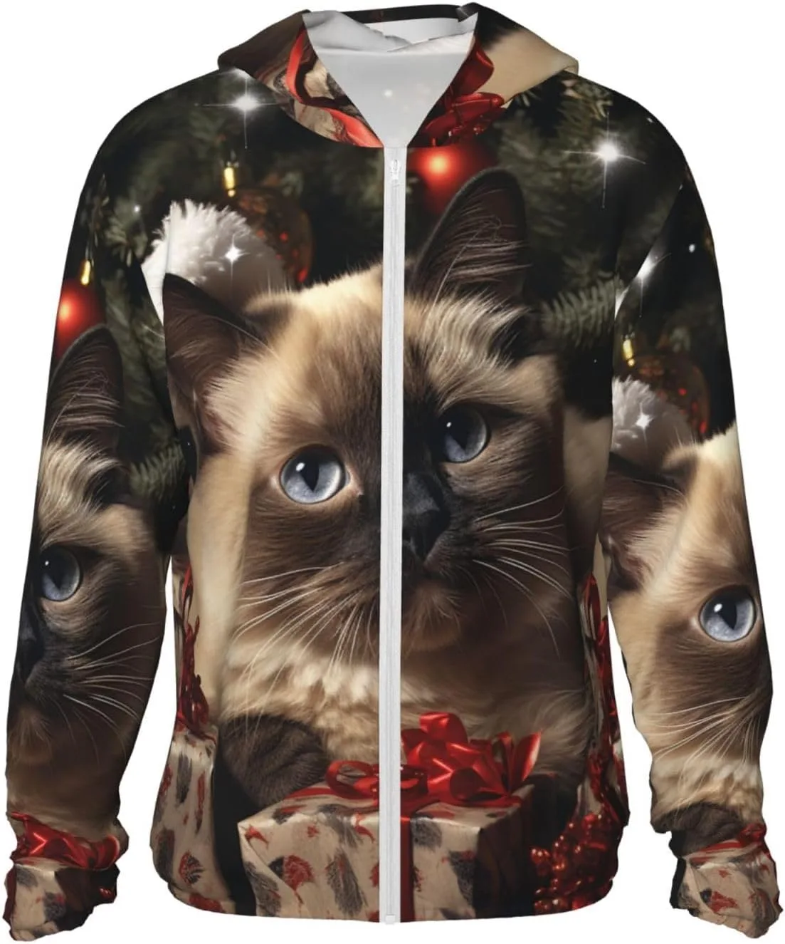 Толстовка с капюшоном для защиты от солнца с принтом сиамского кота, Full Zip, UPF 50+, с карманом HJBNW
Толстовка с капюшоном для защиты от солнца с принтом сиамского кота, Full Zip, UPF 50+, с карманом HJBNW