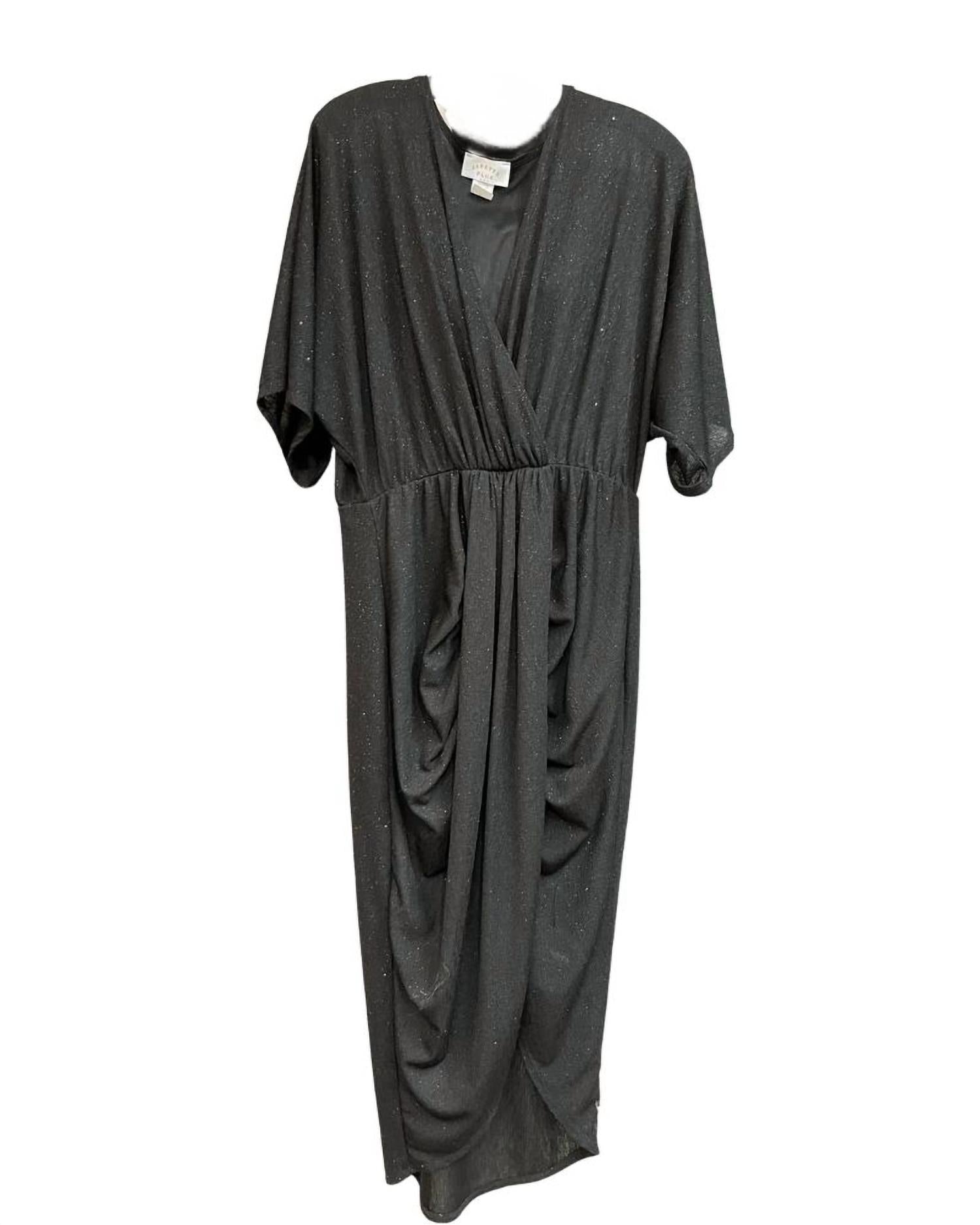 Платье миди с драпировкой и блестками в черном цвете Multi Janette Plus
Платье миди с драпировкой и блестками в черном цвете Multi Janette Plus