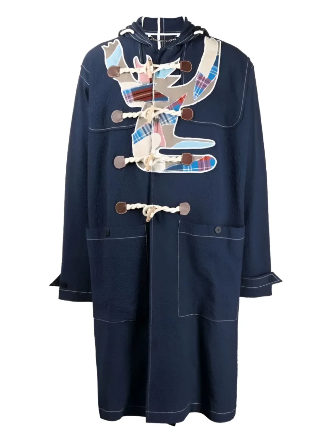 Пальто-дафлкот с капюшоном в стиле пэчворк Charles Jeffrey Loverboy, синий
Пальто-дафлкот с капюшоном в стиле пэчворк Charles Jeffrey Loverboy, синий