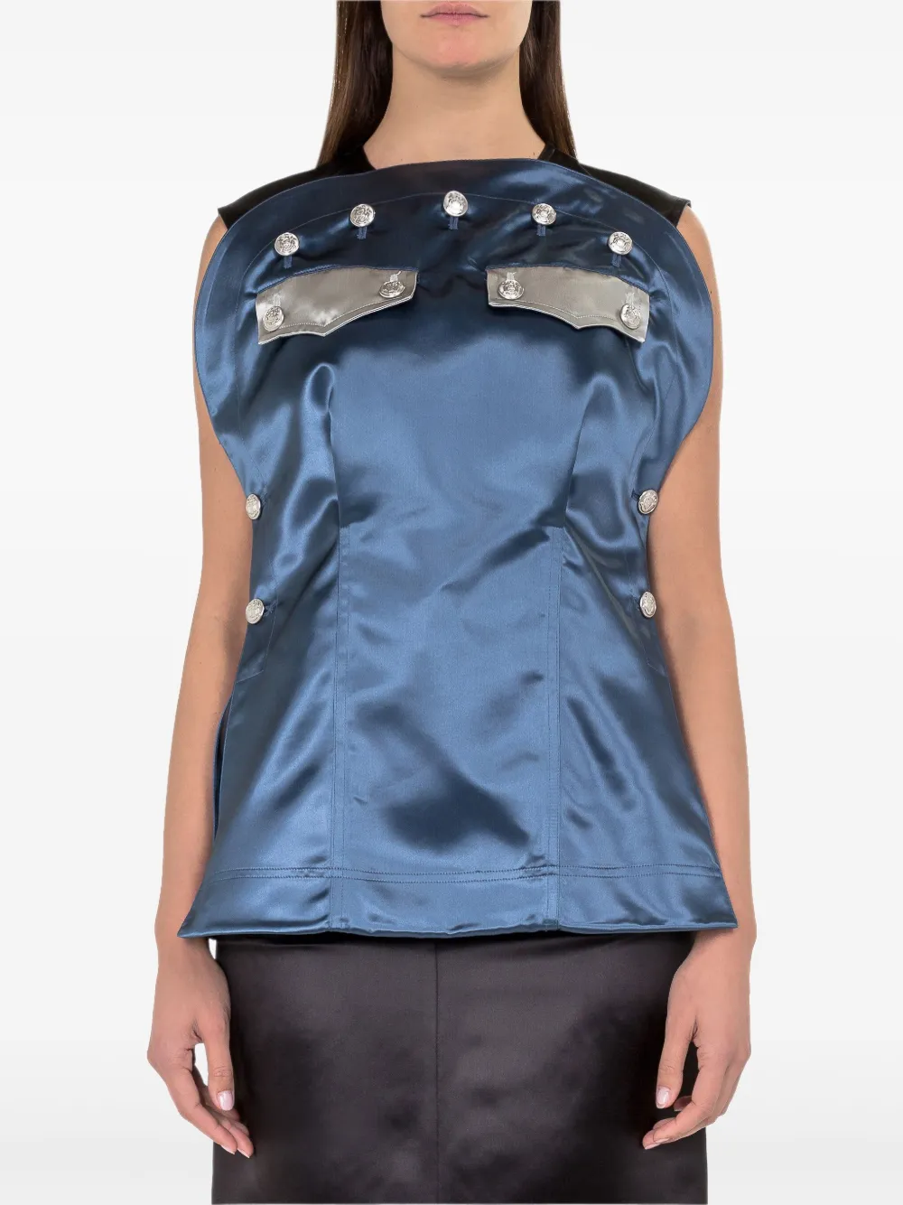 Атласная блузка Calvin Klein, синий
Атласная блузка Calvin Klein, синий