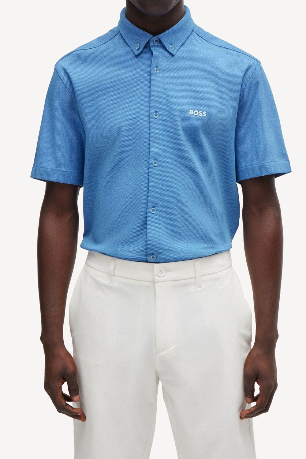 Рубашка из трикотажного хлопка, устойчивого к сминанию, стандартного кроя Boss, синий
Рубашка из трикотажного хлопка, устойчивого к сминанию, стандартного кроя Boss, синий