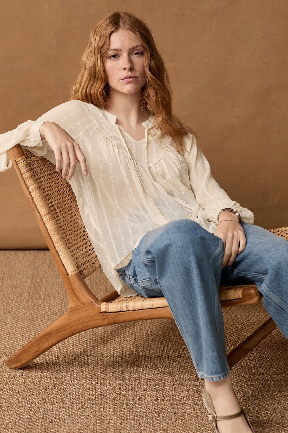 Блузка с длинными рукавами и металлическим воротником Next, белый
Блузка с длинными рукавами и металлическим воротником Next, белый