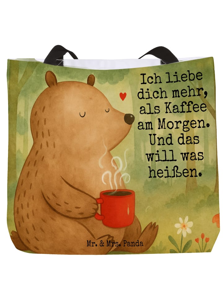 Mr. & Mrs. Panda Сумка-шоппер с изображением медведя, пьющего утренний кофе, и надписью белого цвета
Mr. & Mrs. Panda Сумка-шоппер с изображением медведя, пьющего утренний кофе, и надписью белого цвета