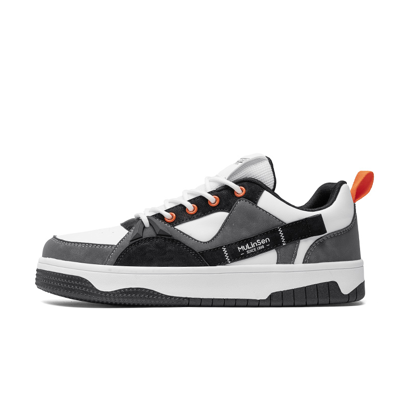 Нескользящие износостойкие низкие мужские кроссовки Mulinsen, White Black
Нескользящие износостойкие низкие мужские кроссовки Mulinsen, White Black