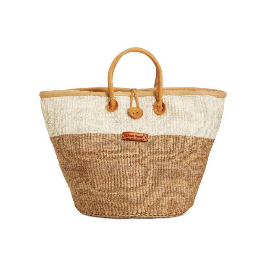 Сумка-корзина ручной работы из сизаля и соломы Earth Life SAWA SAWA, Beige and White
Сумка-корзина ручной работы из сизаля и соломы Earth Life SAWA SAWA, Beige and White