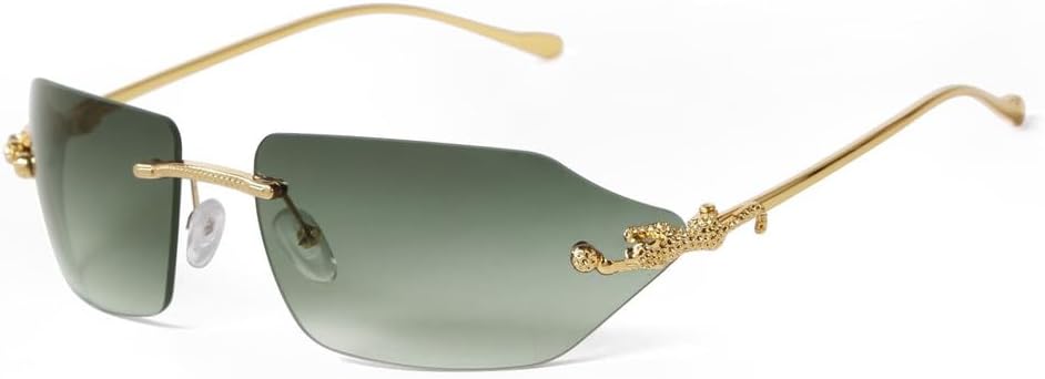 Ретро-солнцезащитные очки с леопардовым принтом для женщин и мужчин. Классические металлические, золотистые, многоугольные, без оправы, с градиентным переходом цвета. Модные очки с защитой от УФ-излучения UV400 HYYZZC, C5
Ретро-солнцезащитные очки с леопардовым принтом для женщин и мужчин. Классические металлические, золотистые, многоугольные, без оправы, с градиентным переходом цвета. Модные очки с защитой от УФ-излучения UV400 HYYZZC, C5