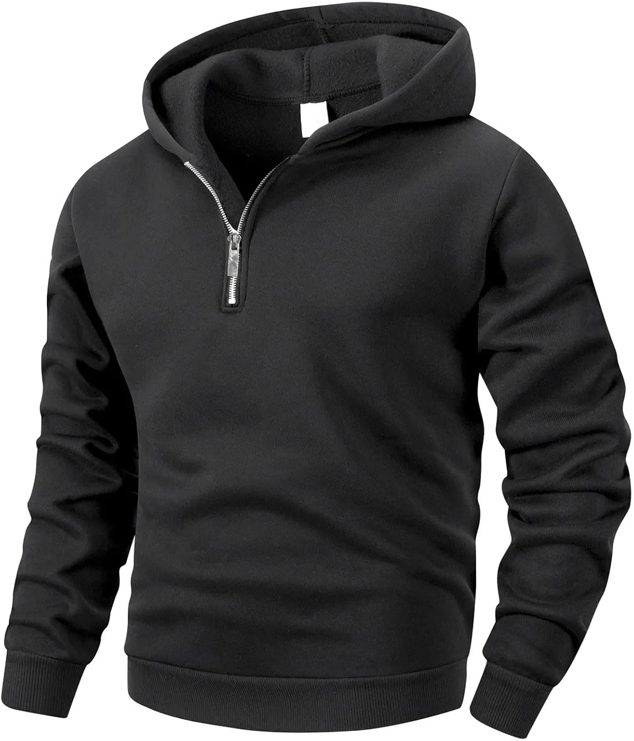 Мужская флисовая толстовка с четвертью молнии, длинный рукав, свободный крой, легкая и теплая, с карманом
Мужская флисовая толстовка с четвертью молнии, длинный рукав, свободный крой, легкая и теплая, с карманом