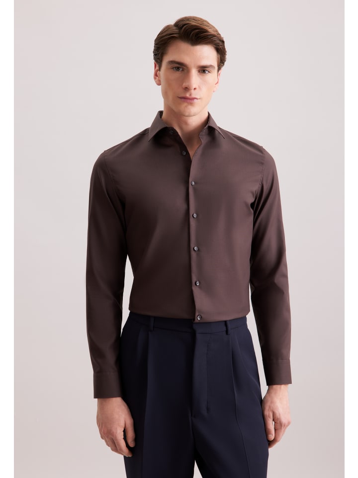 Рубашка Seidensticker, коричневый
Рубашка Seidensticker, коричневый