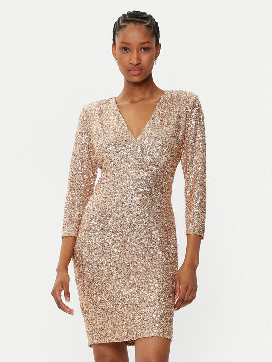 Коктейльное платье стандартного кроя Rinascimento, золотой
Коктейльное платье стандартного кроя Rinascimento, золотой