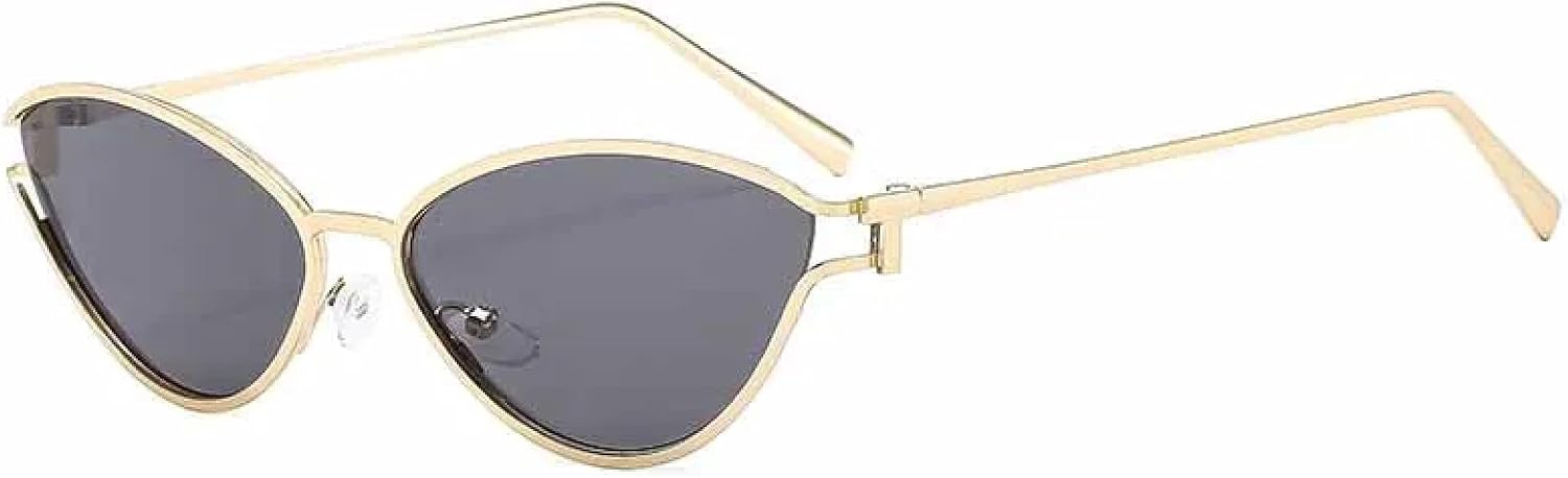 Модные роскошные солнцезащитные очки «кошачий глаз» в металлической оправе для женщин, пожилых людей, в стиле ретро, для путешествий, с защитой от УФ-излучения UV400 TKKTLLT, Gold Gray
Модные роскошные солнцезащитные очки «кошачий глаз» в металлической оправе для женщин, пожилых людей, в стиле ретро, для путешествий, с защитой от УФ-излучения UV400 TKKTLLT, Gold Gray