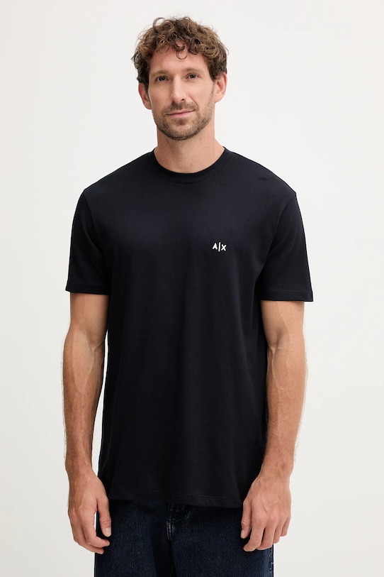 Хлопковая футболка Armani Exchange, темно-синий
Хлопковая футболка Armani Exchange, темно-синий