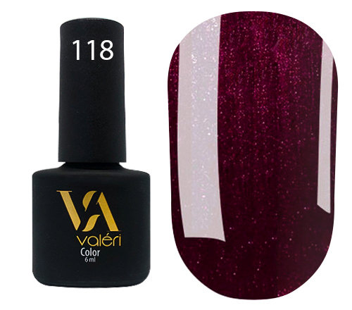 Гибридный лак Valeri Color № 118, 6 мл
Гибридный лак Valeri Color № 118, 6 мл