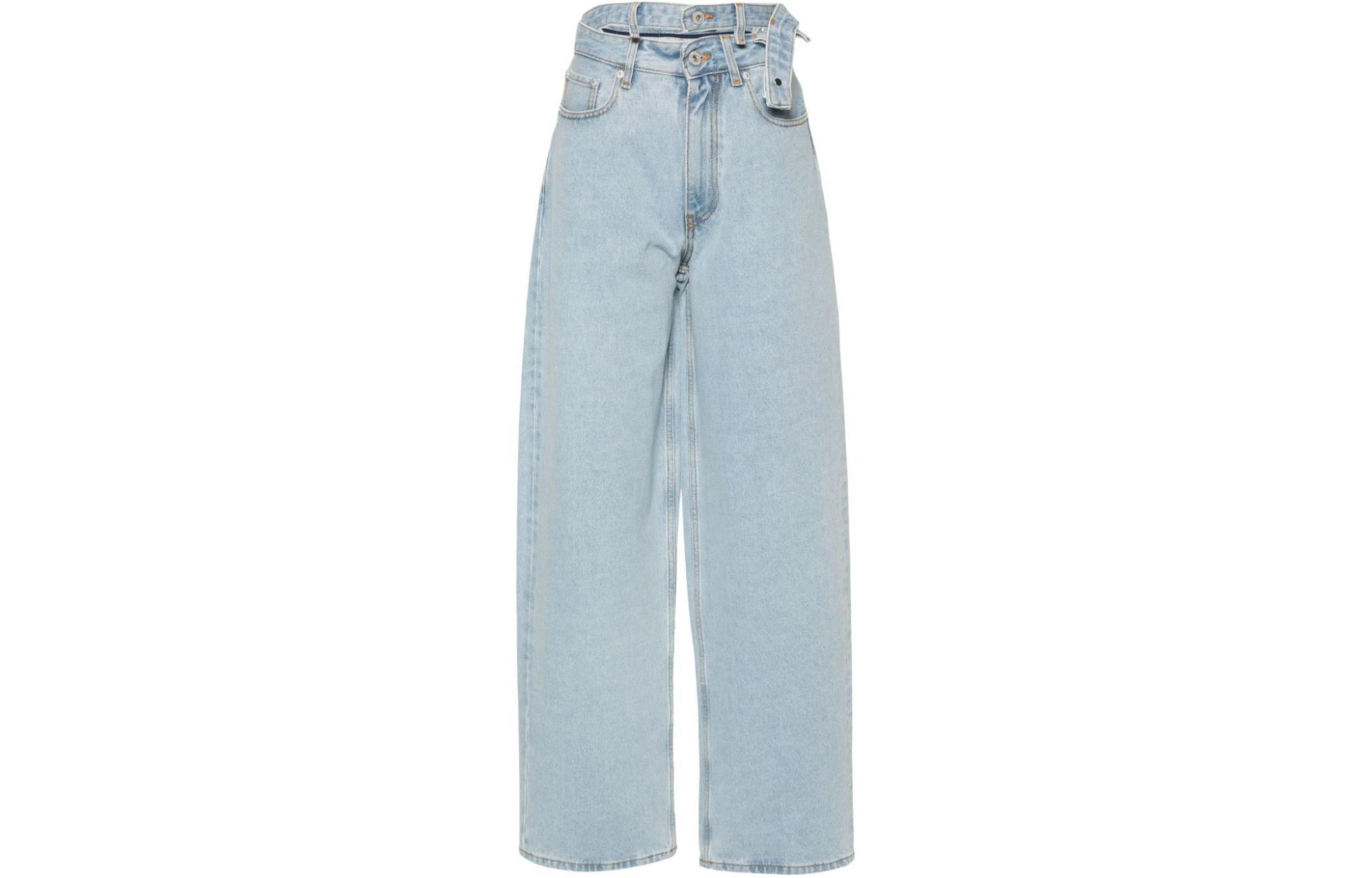 Джинсы с двойной талией и нашивкой с логотипом Y/Project, синий
Джинсы с двойной талией и нашивкой с логотипом Y/Project, синий