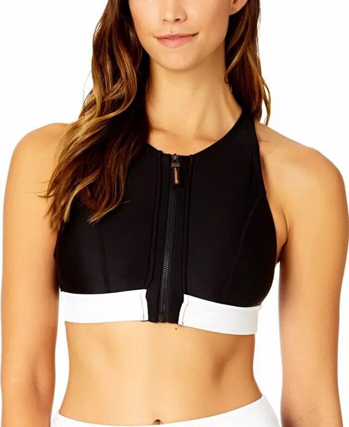 Женский удлиненный купальник с бюстгальтером на молнии с цветными блоками Coppersuit, черный
Женский удлиненный купальник с бюстгальтером на молнии с цветными блоками Coppersuit, черный