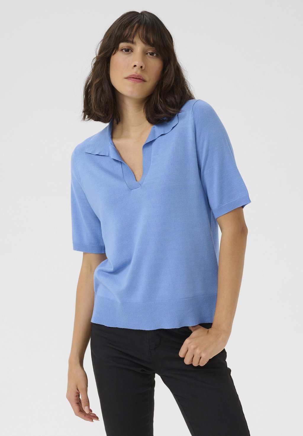 Рубашка поло Kaffe, светло-голубой
Рубашка поло Kaffe, светло-голубой