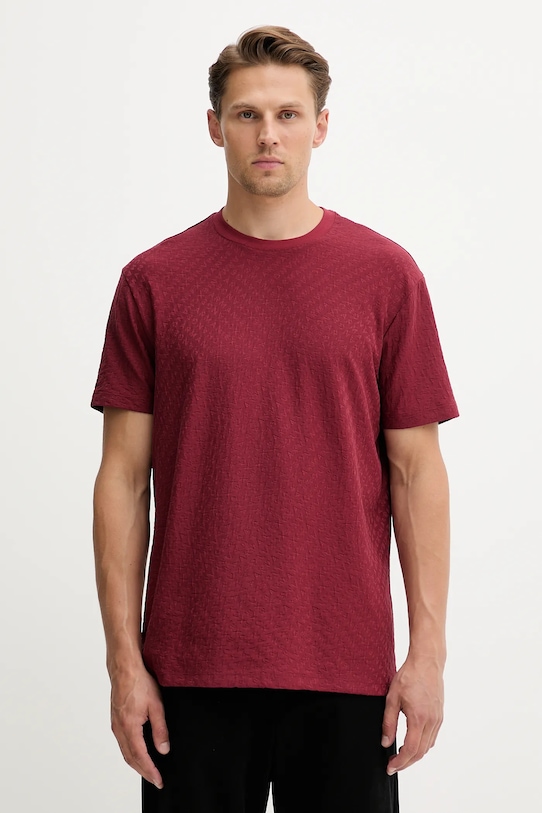 Хлопковая футболка Armani Exchange, бордовый
Хлопковая футболка Armani Exchange, бордовый