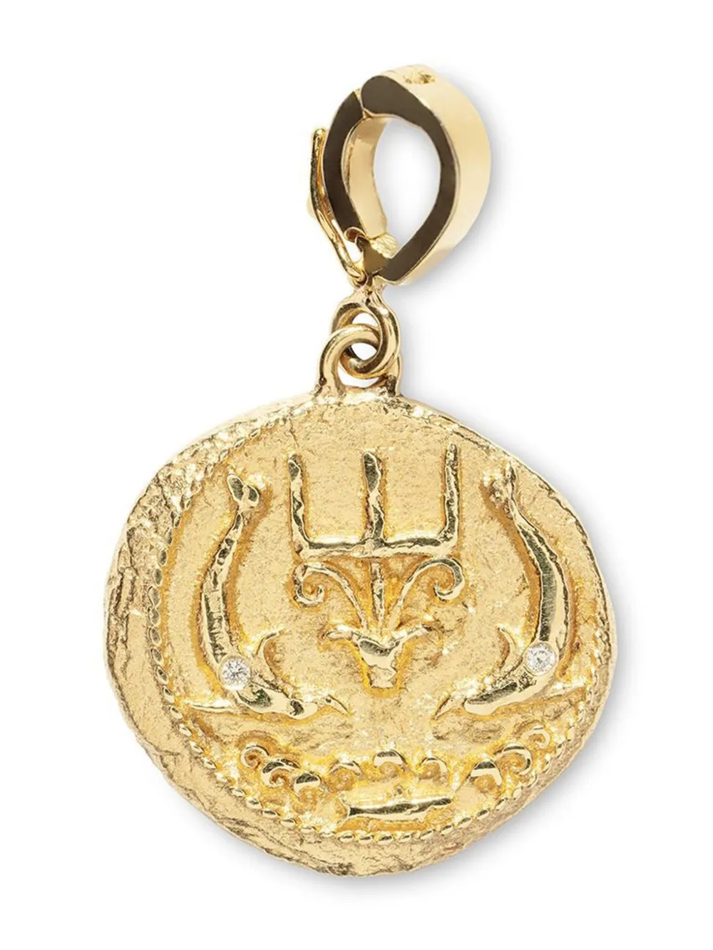 Маленькая подвеска Of The Sea Coin из желтого золота Azlee, золотой 
Маленькая подвеска Of The Sea Coin из желтого золота Azlee, золотой