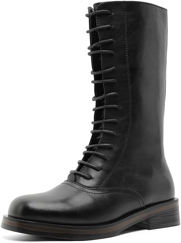 Мужские винтажные высокие байкерские ботинки с молнией и шнуровкой из кожи, повседневные оксфорды Gezykao, черный
Мужские винтажные высокие байкерские ботинки с молнией и шнуровкой из кожи, повседневные оксфорды Gezykao, черный