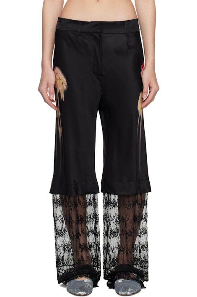 Черные кружевные брюки Dante Collina Strada
Черные кружевные брюки Dante Collina Strada