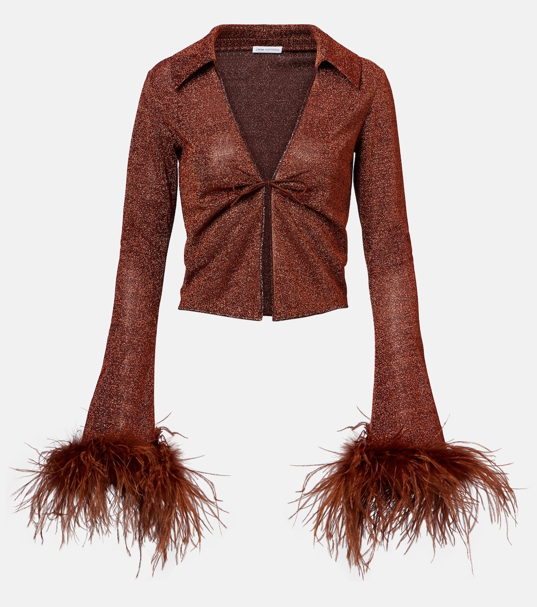 Блуза с перьевым декором Lumière Plumage Oséree, коричневый
Блуза с перьевым декором Lumière Plumage Oséree, коричневый