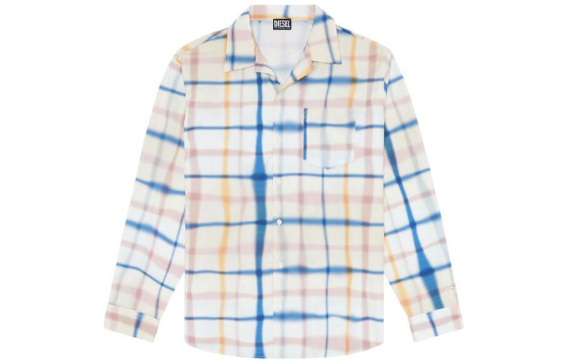 DIESEL Рубашка мужская синяя с белой надписью
DIESEL Рубашка мужская синяя с белой надписью