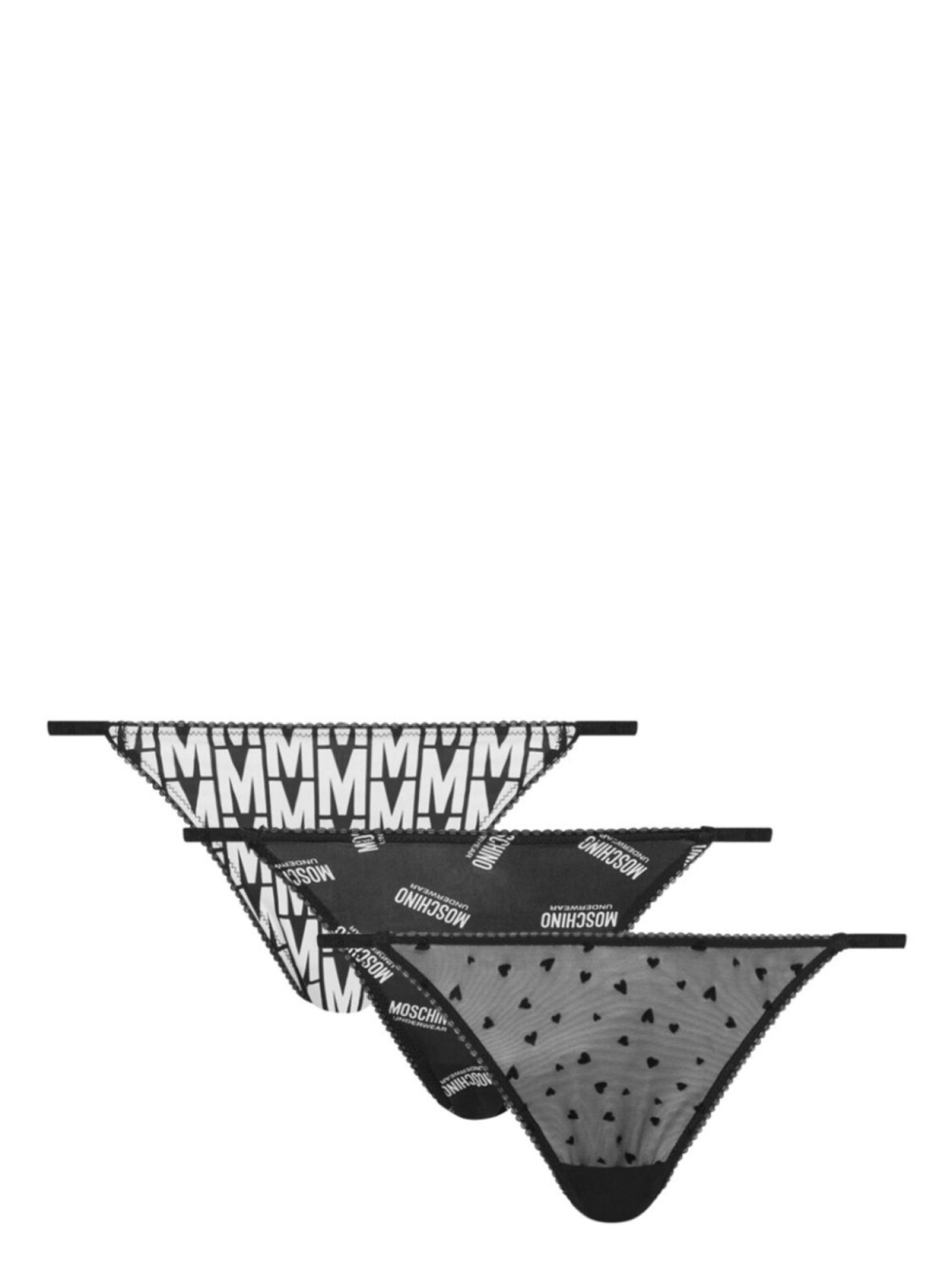 Стринги с логотипом (упаковка из трех шт.) Moschino, черный
Стринги с логотипом (упаковка из трех шт.) Moschino, черный