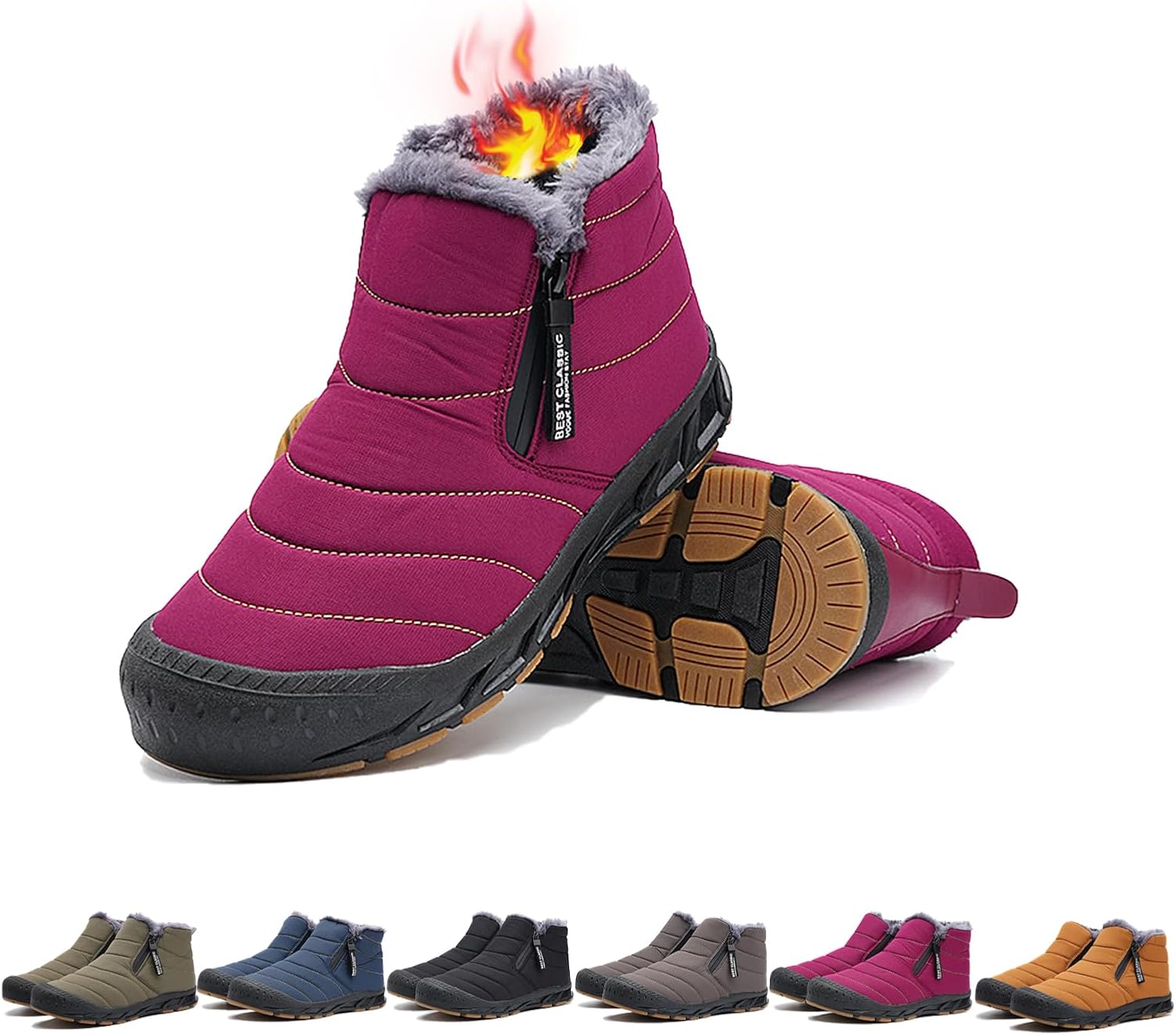 Мужские зимние ботинки Snow, водоотталкивающие, с противоскользящей подошвой, утепленные мехом, теплые, с застежкой-молнией, на шнуровке, для улицы Generic, розовый
Мужские зимние ботинки Snow, водоотталкивающие, с противоскользящей подошвой, утепленные мехом, теплые, с застежкой-молнией, на шнуровке, для улицы Generic, розовый