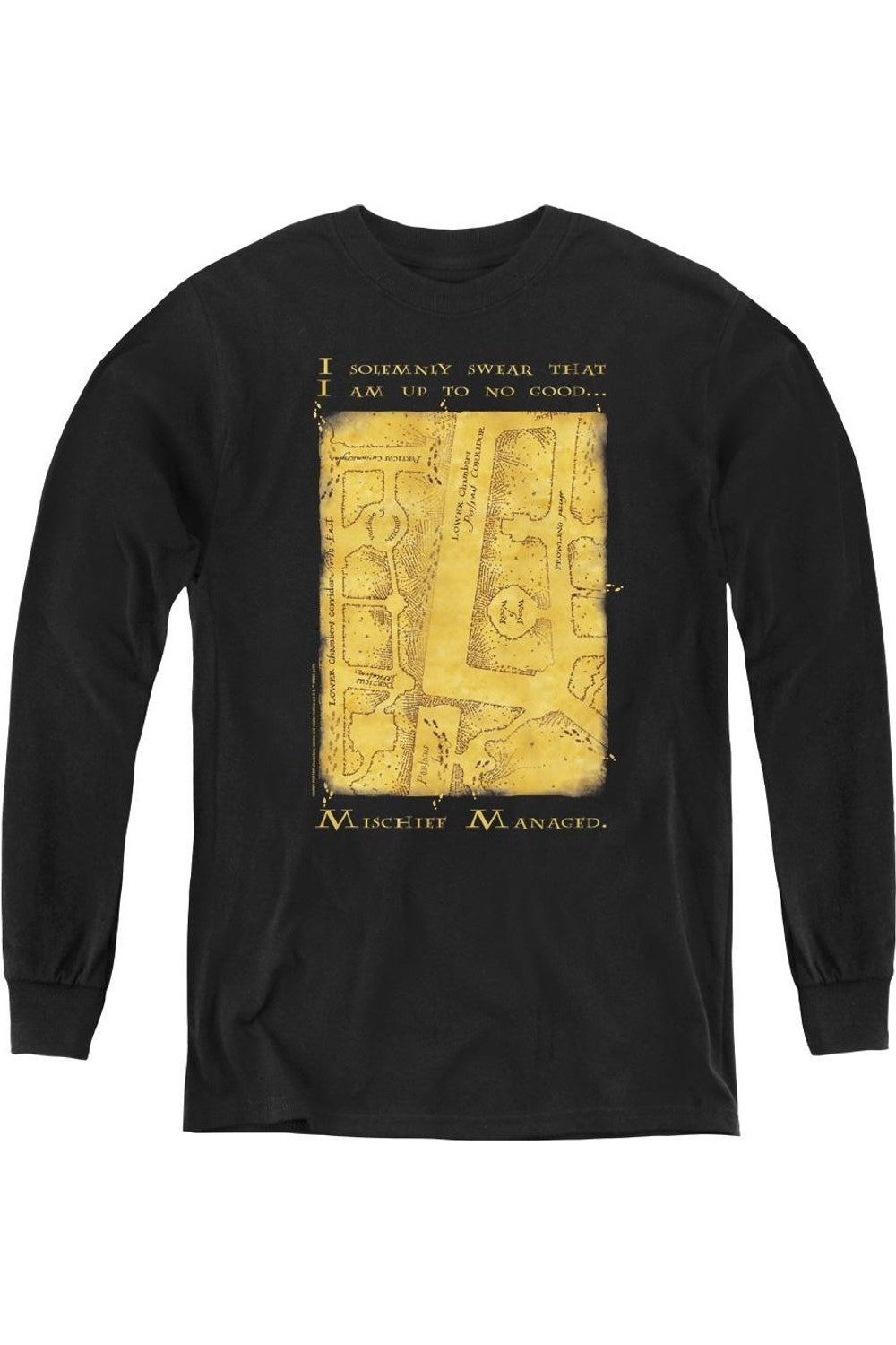 Футболка с длинным рукавом "Карта мародеров" из Гарри Поттера Gildan, черный
Футболка с длинным рукавом "Карта мародеров" из Гарри Поттера Gildan, черный