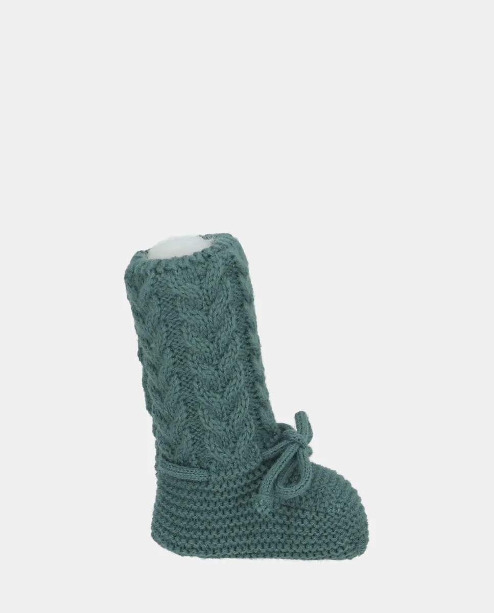 Вязаные пинетки для младенцев бутылочно-зеленого цвета Martín Aranda
Вязаные пинетки для младенцев бутылочно-зеленого цвета Martín Aranda