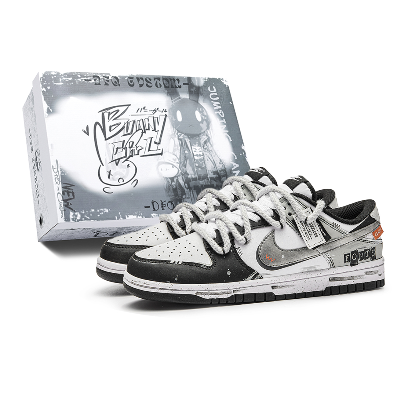 Nike Dunk Box, Unrestrained Heart устойчивые к истиранию баланс низкие кроссовки для скейтбординга мужские black white
Nike Dunk Box, Unrestrained Heart устойчивые к истиранию баланс низкие кроссовки для скейтбординга мужские black white