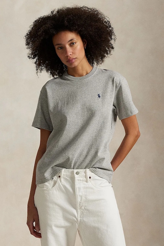 Хлопковая футболка Polo Ralph Lauren, серый
Хлопковая футболка Polo Ralph Lauren, серый