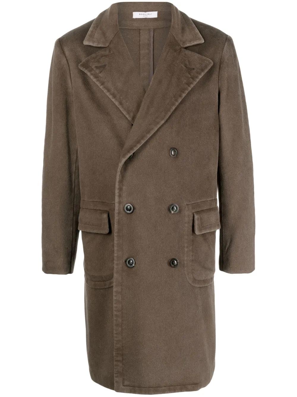 Двубортное кашемировое пальто Boglioli, коричневый
Двубортное кашемировое пальто Boglioli, коричневый