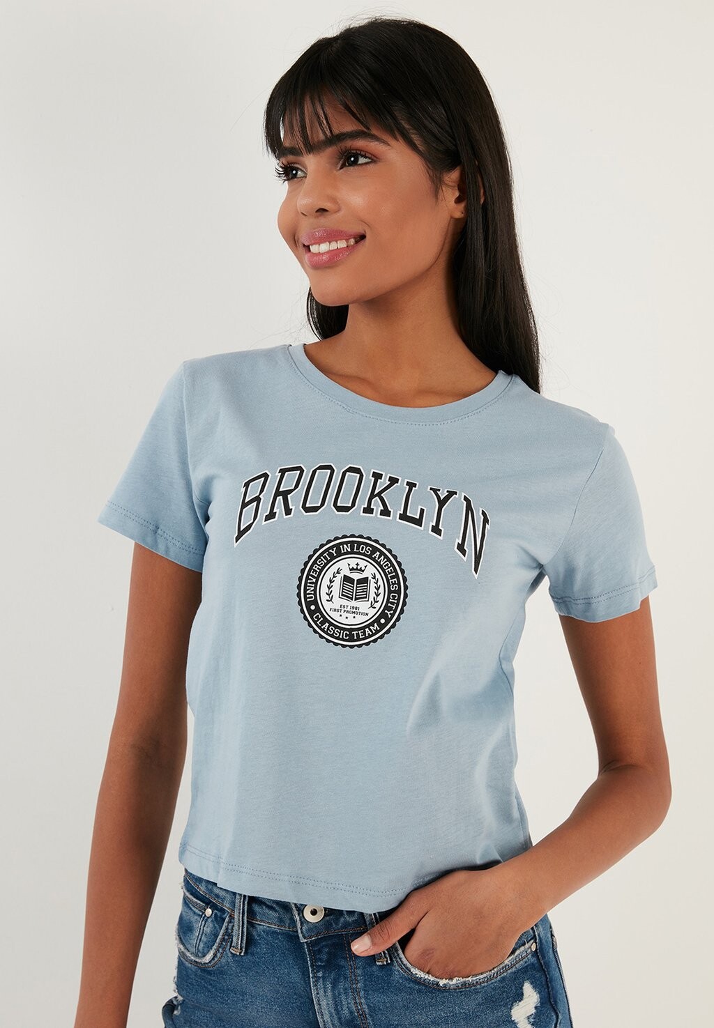 Футболка с принтом LELA, цвет baby blue
Футболка с принтом LELA, цвет baby blue