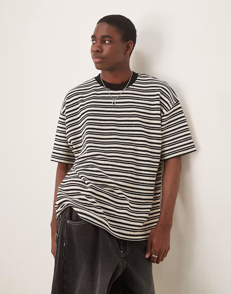 Футболка оверсайз ASOS DESIGN с черно-белой текстурой
Футболка оверсайз ASOS DESIGN с черно-белой текстурой