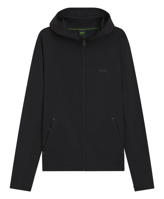 Спортивная эластичная толстовка на молнии Hugo, черный
Спортивная эластичная толстовка на молнии Hugo, черный