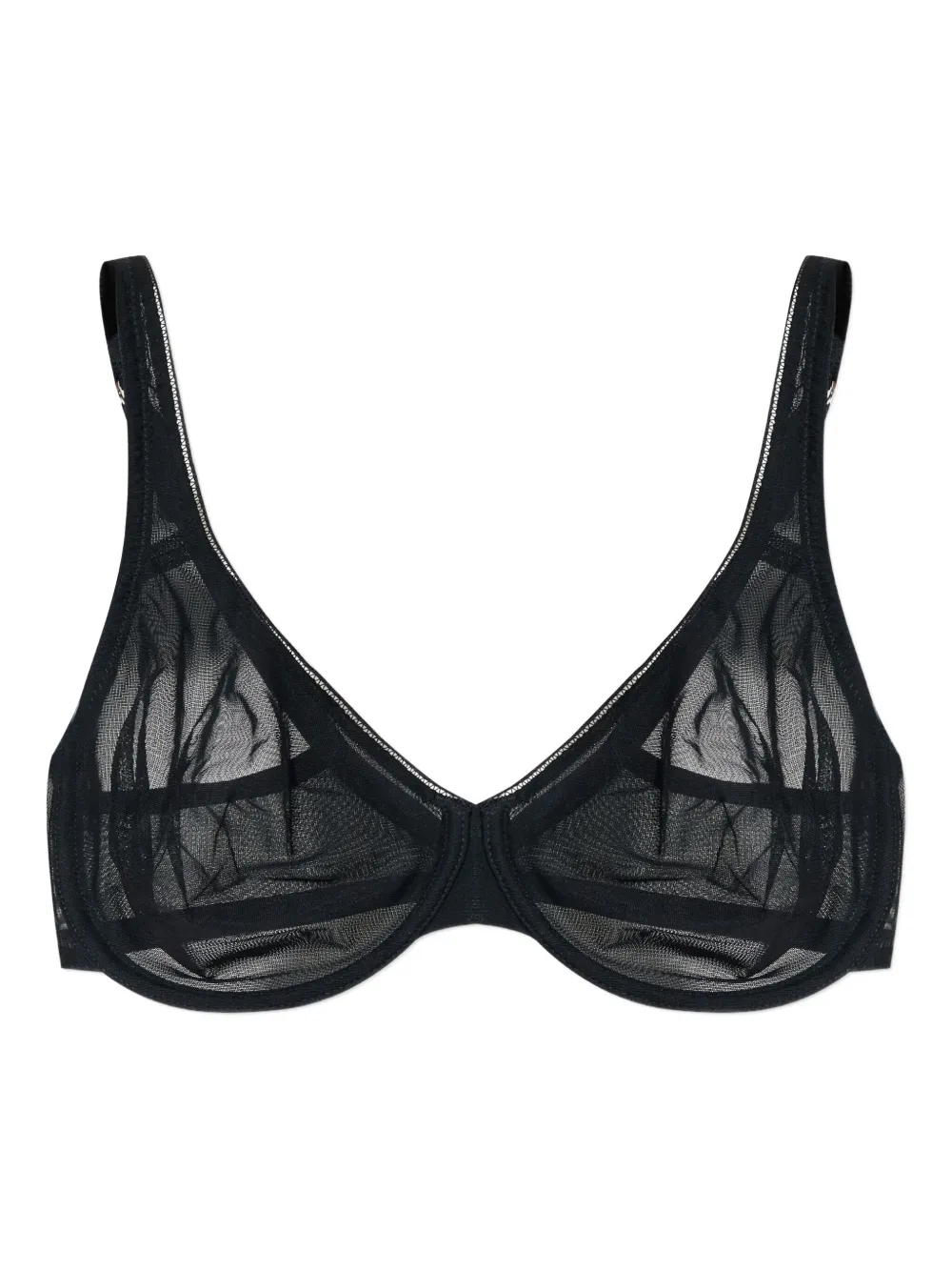 Бюстгальтер с полупрозрачными вставками Hanro, черный
Бюстгальтер с полупрозрачными вставками Hanro, черный