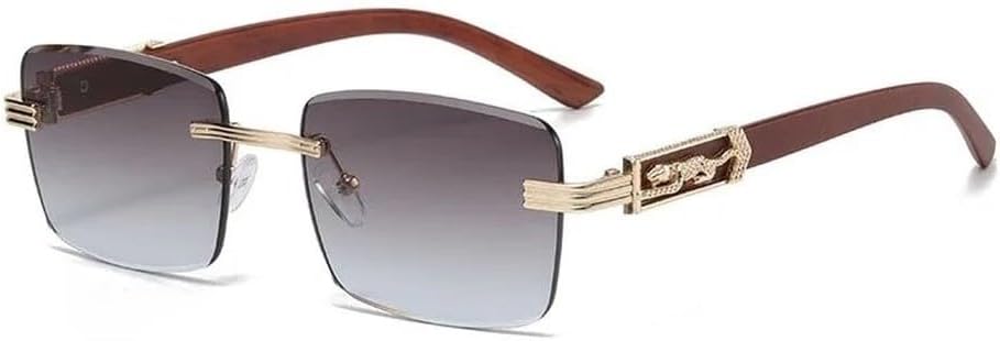 Солнцезащитные очки с ножками под дерево, с рисунком гепарда, декоративные солнцезащитные очки в стиле ретро, без оправы, прямоугольные, с леопардовым принтом, металлические GHVWYX, Gold-brown Grey
Солнцезащитные очки с ножками под дерево, с рисунком гепарда, декоративные солнцезащитные очки в стиле ретро, без оправы, прямоугольные, с леопардовым принтом, металлические GHVWYX, Gold-brown Grey