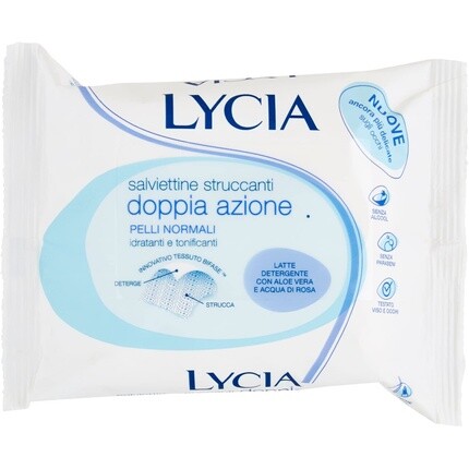 Салфетки очищающие Lycia для нормальной кожи 20 шт., Sodalco Srl
Салфетки очищающие Lycia для нормальной кожи 20 шт., Sodalco Srl