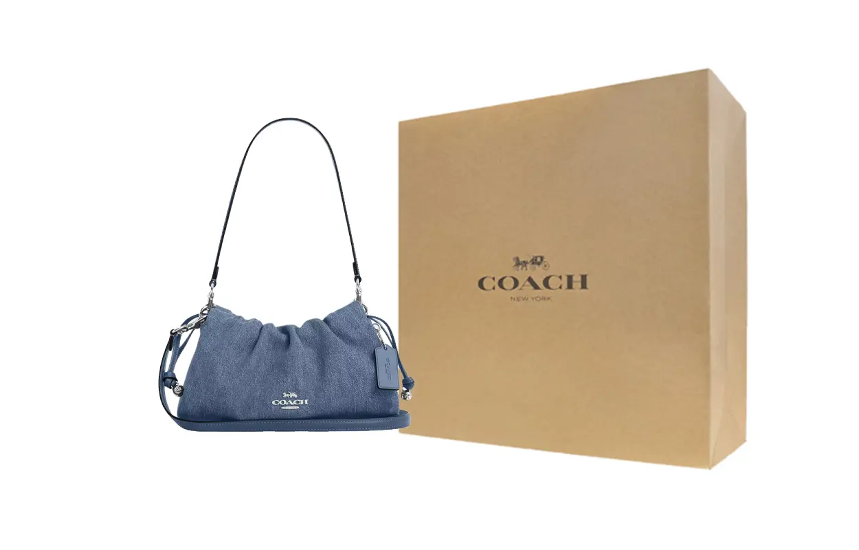 COACH Сумка через плечо Faye Denim средняя женская голубая
COACH Сумка через плечо Faye Denim средняя женская голубая