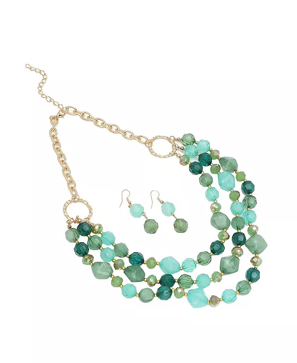 Женское зеленое многослойное ожерелье с изображением морских глубин Sohi, green
Женское зеленое многослойное ожерелье с изображением морских глубин Sohi, green