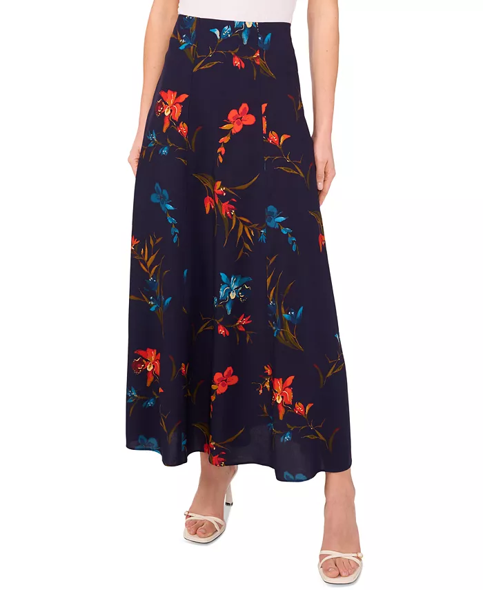 Женская макси-юбка с цветочным принтом на эластичном поясе CeCe, синий
Женская макси-юбка с цветочным принтом на эластичном поясе CeCe, синий
