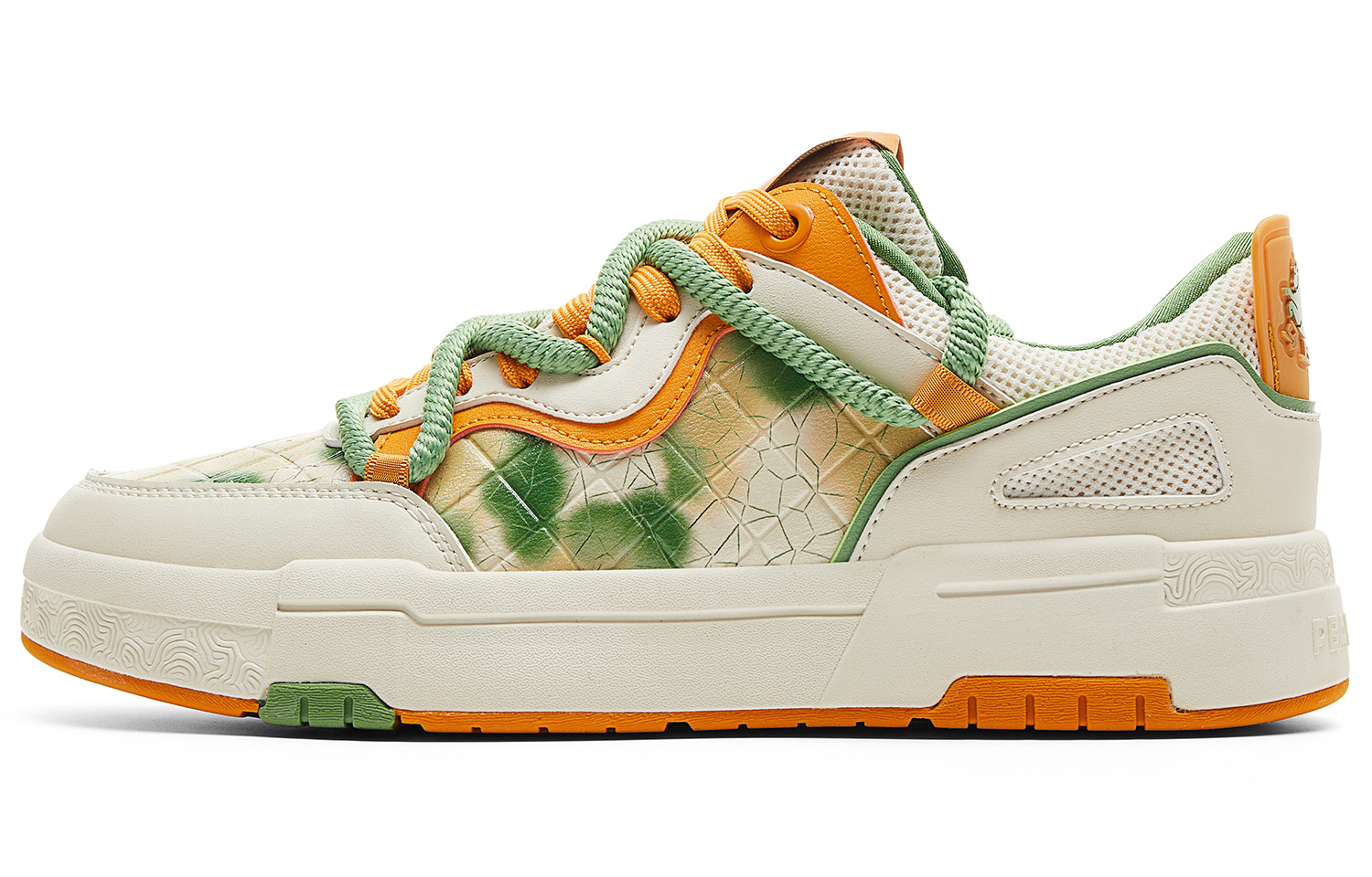 PEAK Кроссовки для скейтбординга с низкой подошвой, дышащие, износостойкие, нескользящие, бежевые, желто-зеленые
PEAK Кроссовки для скейтбординга с низкой подошвой, дышащие, износостойкие, нескользящие, бежевые, желто-зеленые