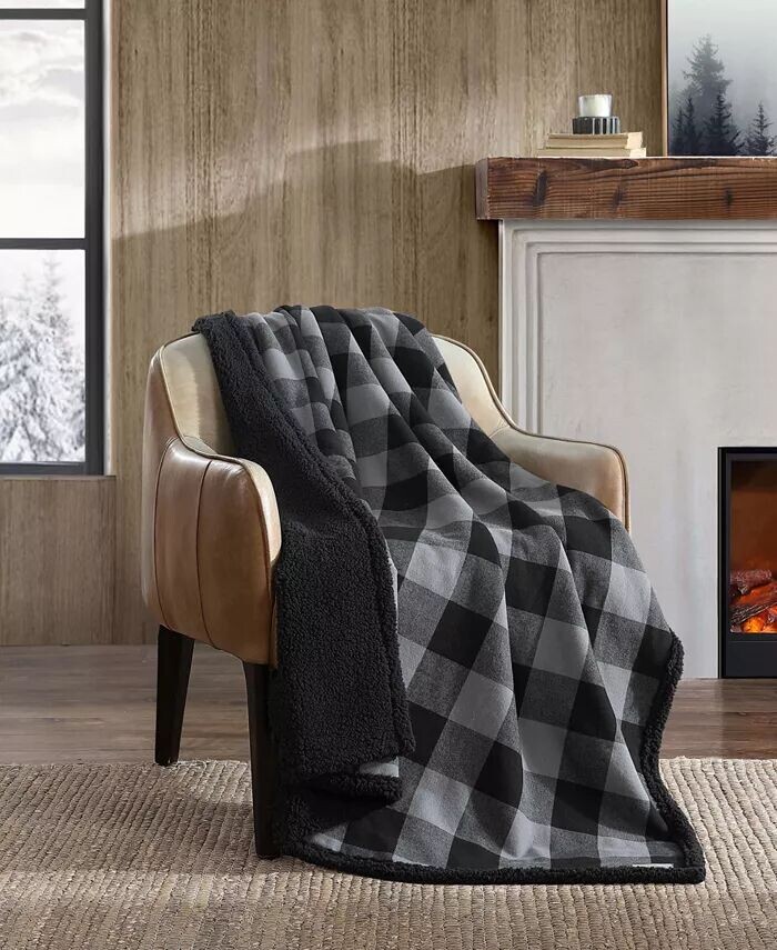 Двусторонний фланелевой плед из хлопковой пряжи в клетку, 60 x 50 дюймов Eddie Bauer, черный
Двусторонний фланелевой плед из хлопковой пряжи в клетку, 60 x 50 дюймов Eddie Bauer, черный