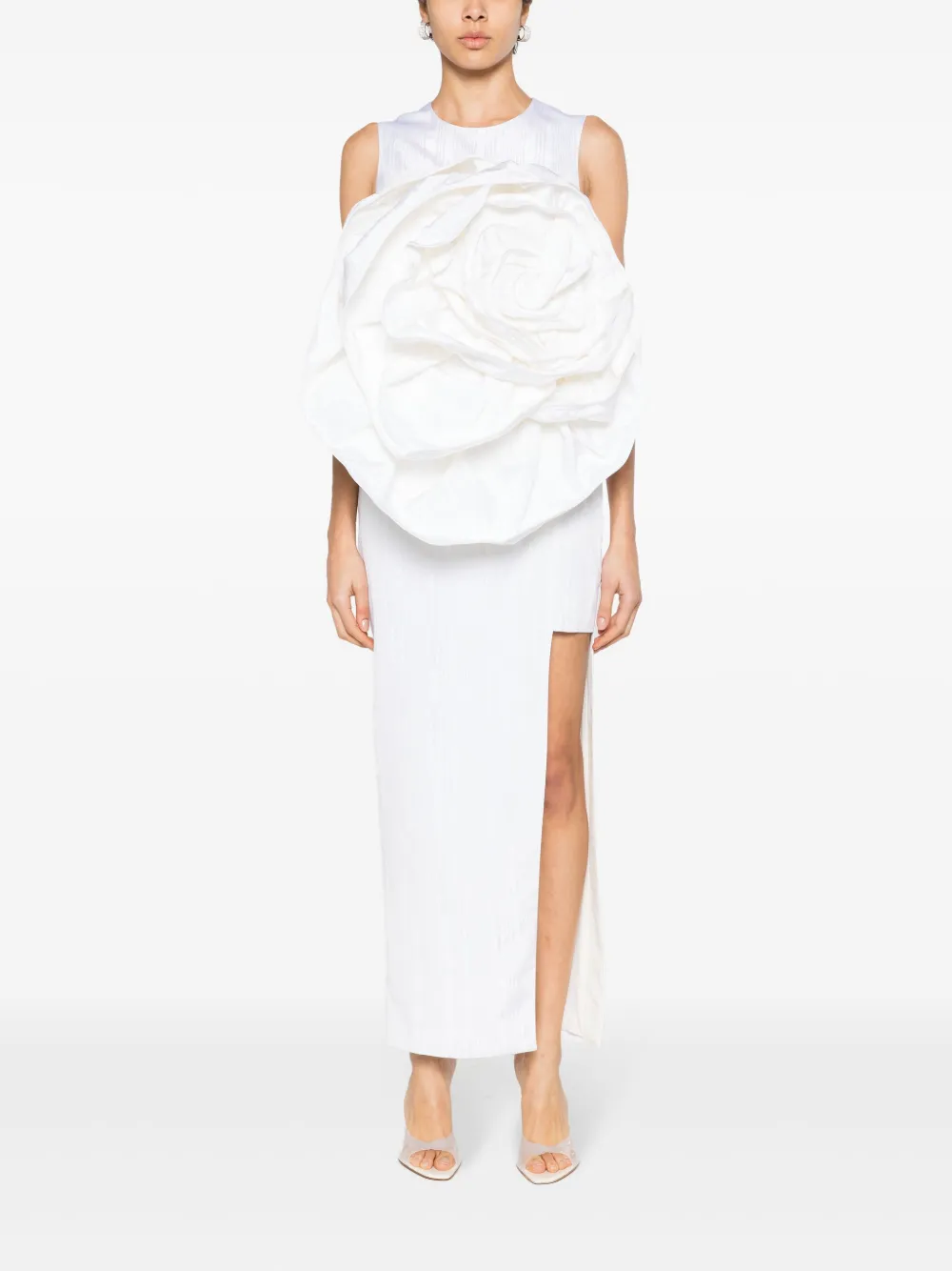 Платье миди Aphrodite с цветочной аппликацией Huishan Zhang, белый
Платье миди Aphrodite с цветочной аппликацией Huishan Zhang, белый