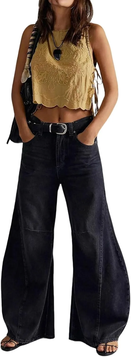 Женские джинсы-багги Wide Leg Y2K High Rise Vintage Loose Fit Horseshoe Denim utcoco
Женские джинсы-багги Wide Leg Y2K High Rise Vintage Loose Fit Horseshoe Denim utcoco