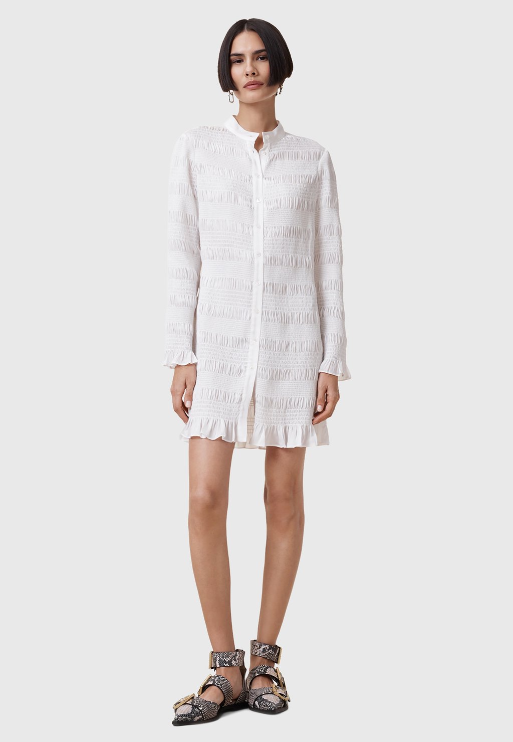 Платье-рубашка AllSaints, белый
Платье-рубашка AllSaints, белый