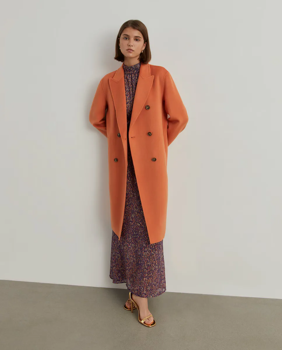 Длинное двубортное женское шерстяное пальто Lion of Porches, коралловый
Длинное двубортное женское шерстяное пальто Lion of Porches, коралловый