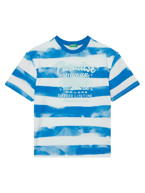 Футболка оверсайз 3SL3C10P5 United Colors Of Benetton, синий 
Футболка оверсайз 3SL3C10P5 United Colors Of Benetton, синий