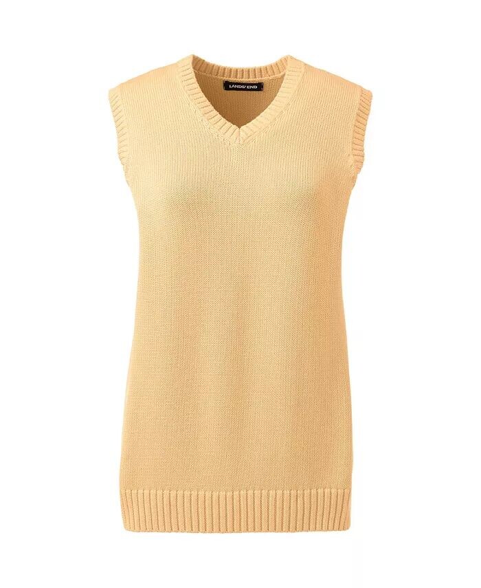 Женская школьная форма, хлопковый свитер из модала, жилет Lands' End, желтый
Женская школьная форма, хлопковый свитер из модала, жилет Lands' End, желтый